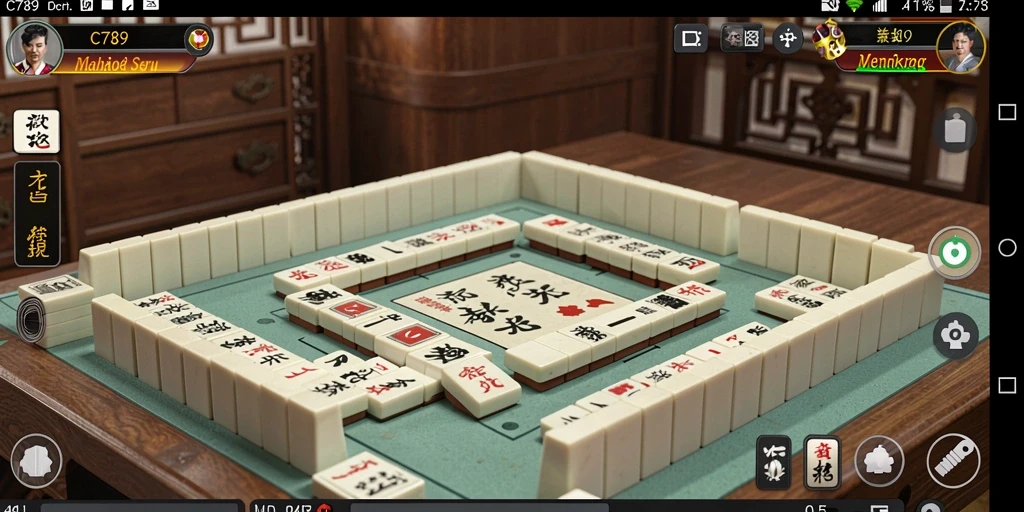 Screenshot menunjukkan gameplay Mahjong yang mendebarkan dan penuh tantangan.