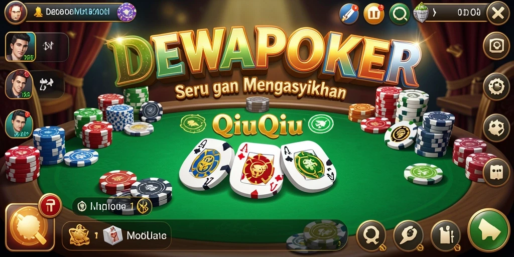 Tampilan gameplay QiuQiu yang seru dan interaktif.