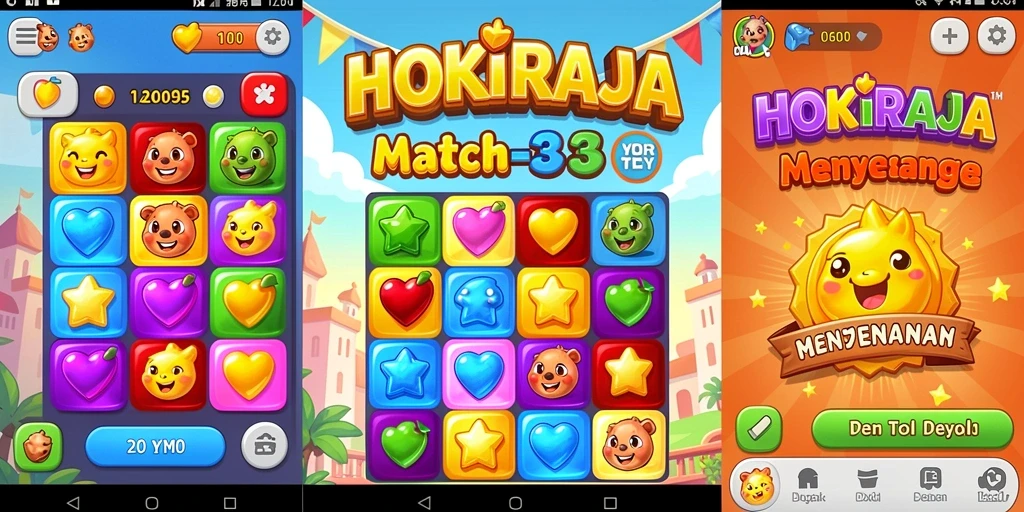 Tampilan gameplay HOKIRAJA dengan grafis menarik.