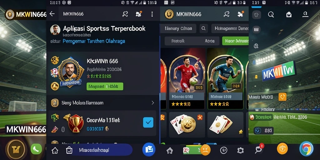 Tampilan utama gameplay MKWIN666 menampilkan berbagai pilihan taruhan olahraga.