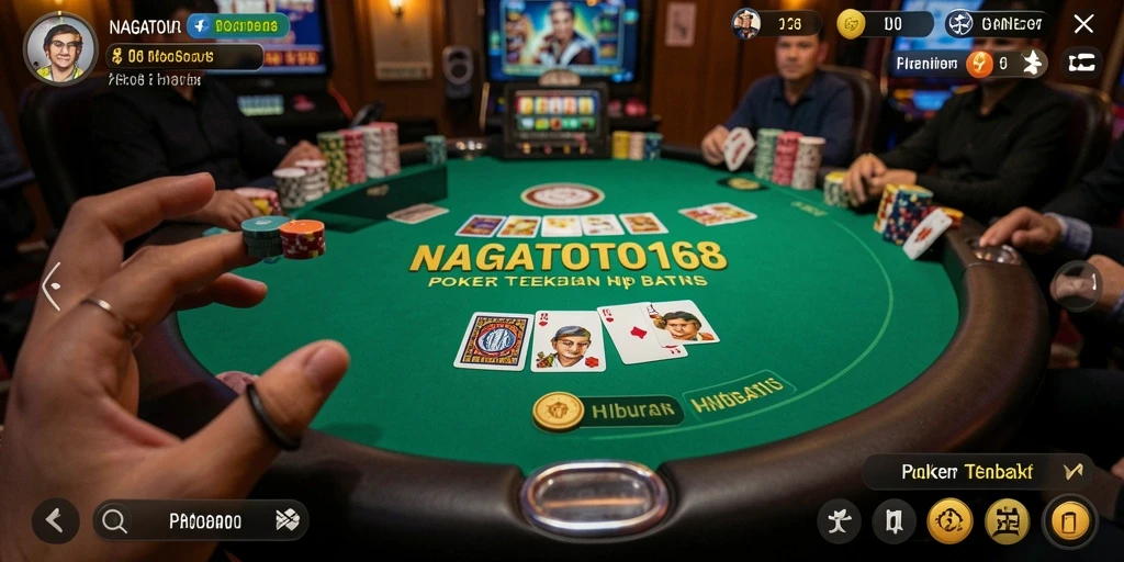 Tampilan gameplay Poker yang seru dan mendebarkan di NAGATOTO168.