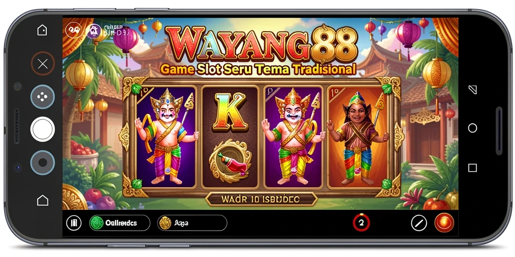 Tampilan gameplay WAYANG88 yang menampilkan elemen budaya Slot.